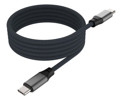 Kabel FIXED Magnetyczny Pleciony Kabel USB-C/USB-C 1,2m 240W szary